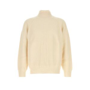 Le Kasha Men Ivory Cashmere Lette Sweater